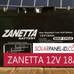 Aki Kering SHS Solarcell ZANETTA 12V 18Ah