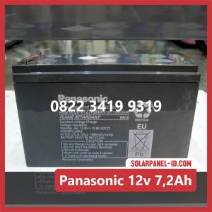 Panasonic baterai kering 12v 7,2Ah baterai solarcell