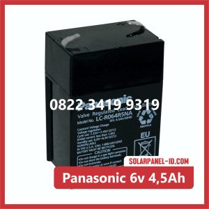 Panasonic baterai kering 6v 4,5Ah baterai emergency