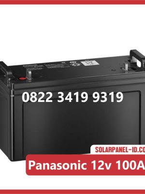 Panasonic baterai kering 12v 100Ah baterai panel surya