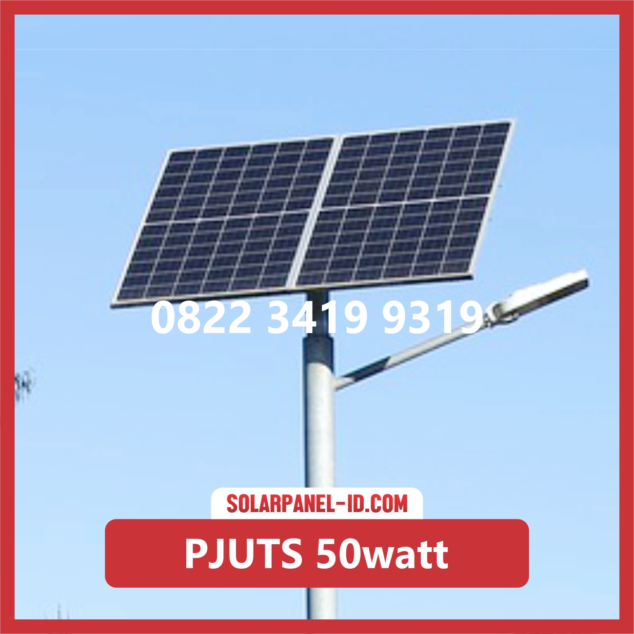 Jual Lampu Jalan Pju Solarcell 50 Watt Solarpanel Id Tepat digunakan untuk daerah yang belum terjangkau jaringan. pju tenaga surya pju solar cell
