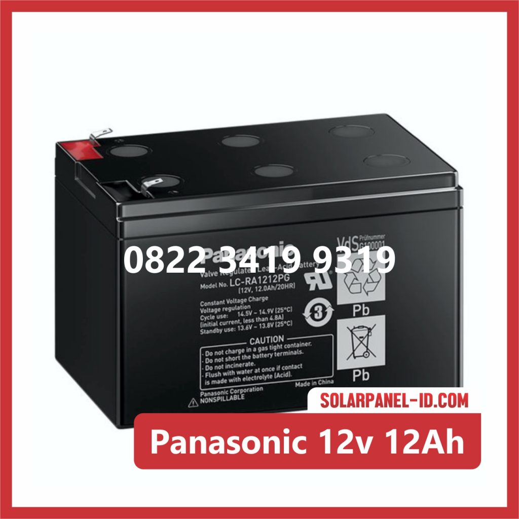 Panasonic baterai kering 12v 12Ah baterai ups