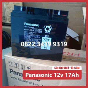 Panasonic baterai kering 12v 17Ah baterai panel surya