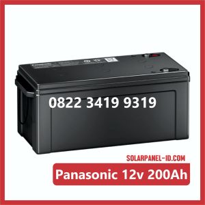 Panasonic baterai kering 12v 200Ah baterai panel surya