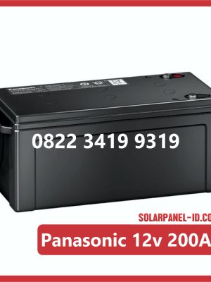 Panasonic baterai kering 12v 200Ah baterai panel surya