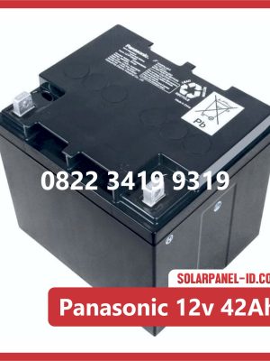 Panasonic baterai kering 12v 42Ah baterai solarcell