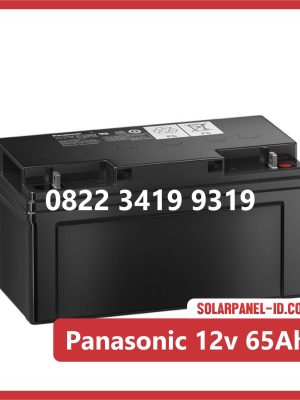 Panasonic baterai kering 12v 65Ah baterai panel surya