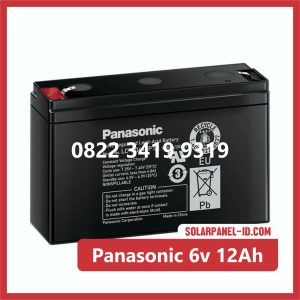 Panasonic baterai kering 6v 12Ah baterai ups