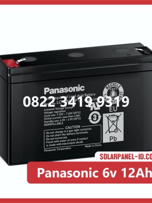 Panasonic baterai kering 6v 12Ah baterai ups
