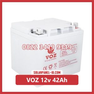VOZ baterai kering 12v 42Ah baterai panel surya