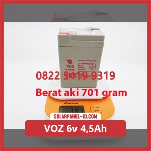VOZ baterai kering 6v 4,5Ah baterai emergency