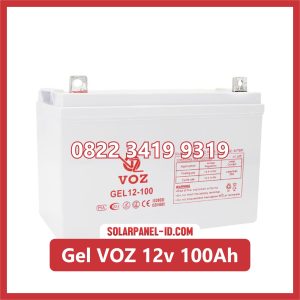 VOZ baterai kering gel 12v 100ah baterai panel surya
