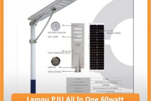Lampu PJU All In One 60watt