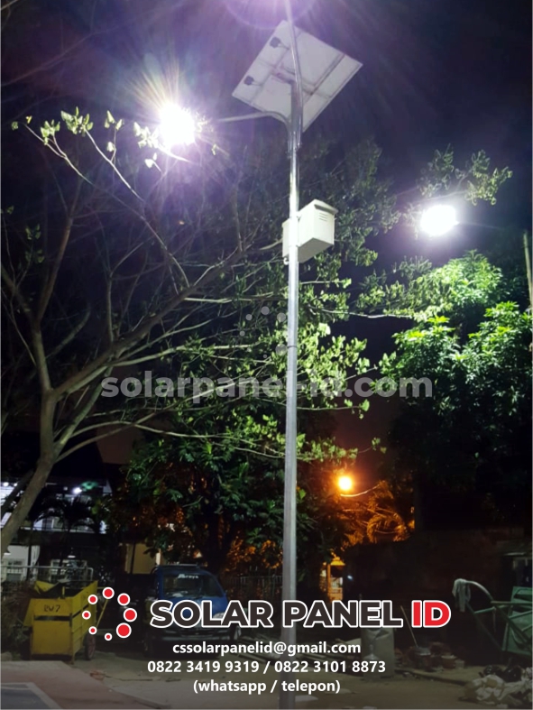 Harga Paket PJU Solarcell 50 watt satu set terbaru