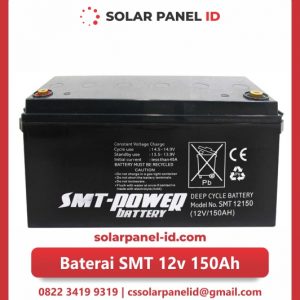 jual baterai vrla gel smt 12v 150ah solar cell tenaga surya murah