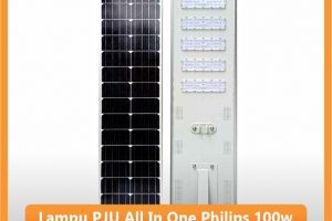 Lampu PJU All In One Philips 100 watt